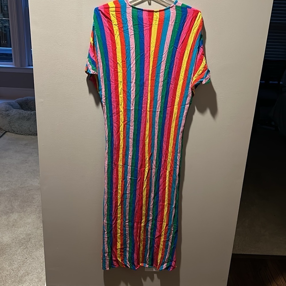 Show Me Your Mumu Get Twisted Striped Maxi Dress Size Small - Picture 8 of 9
